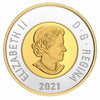2021 Canada Two Dollar Gold Plated Silver Proof (No Tax)