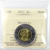 2012 Security Canada Two Dollar ICCS Certified MS64