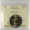 2020 Victory Canada Two Dollars ICCS Certified MS64