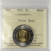 2021 Polar Bear Canada Two Dollars ICCS Certified MS65