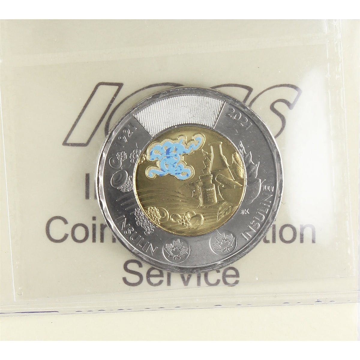 2021 Coloured Insulin Canada Two Dollar ICCS Certified MS65