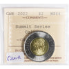 2022 Summit Series Coloured Canada Two Dollars ICCS Certified MS64