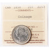 1858 Canada 20-cents ICCS Certified AU50