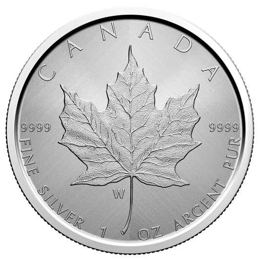 2021 Canada $5 Silver Maple Leaf with W Mint Mark (No Tax)