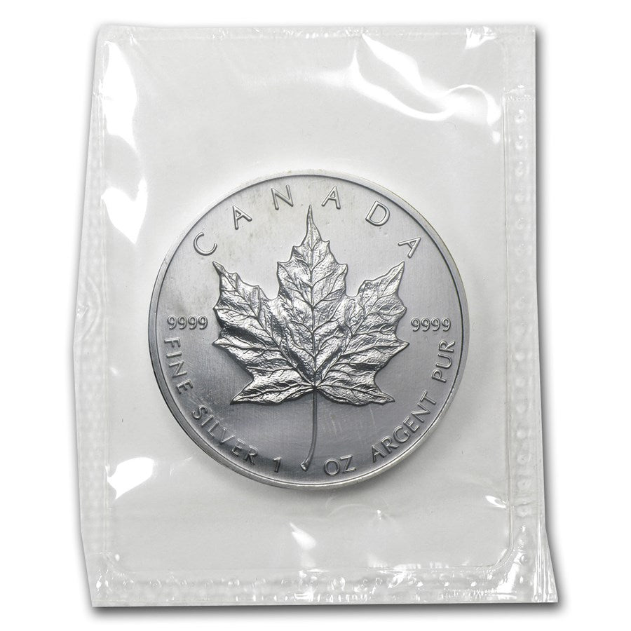 2003 Canada 1oz Silver Maple Leaf SEALED (No Tax) Light Toning