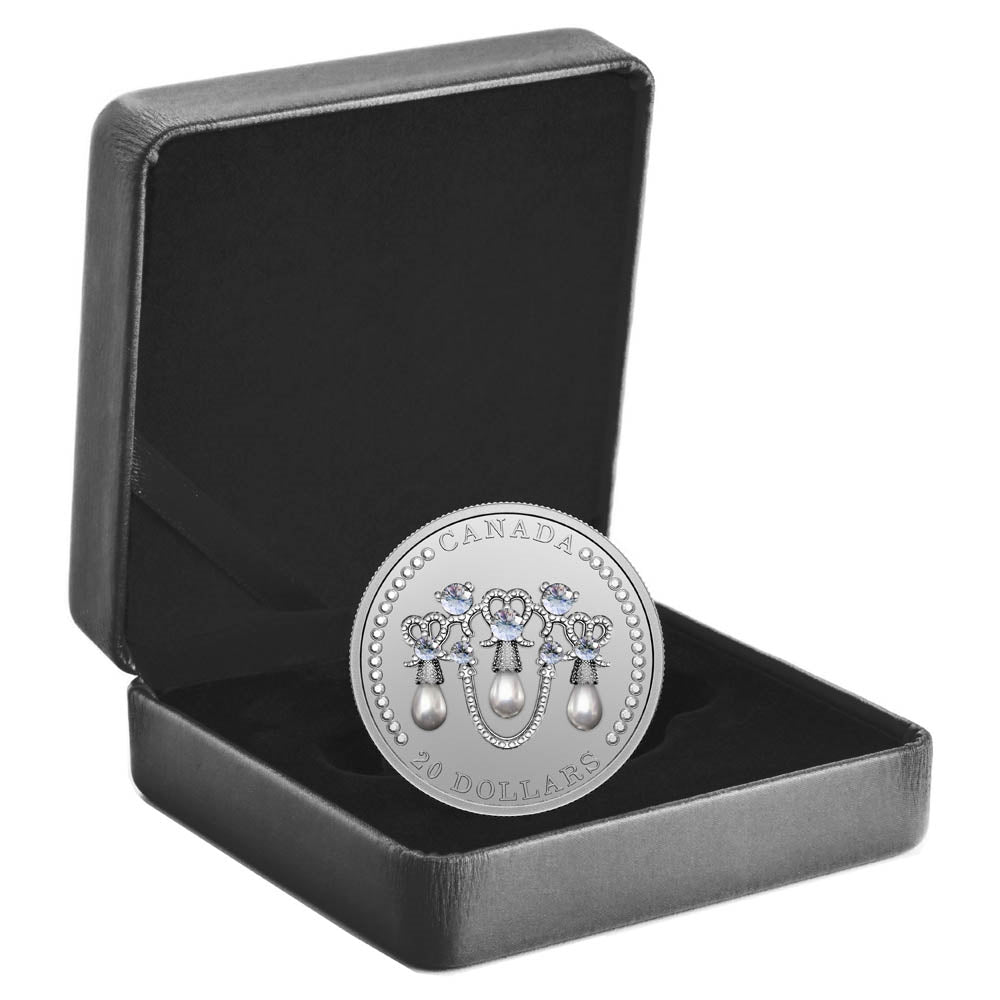 2021 Canada $20 HM Queen Elizabeth II's Lover's Knot Tiara Fine Silver Coin
