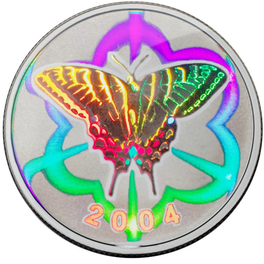 2004 Canada 50-cent Butterfly - Tiger Swallowtail Sterling Silver (#1)