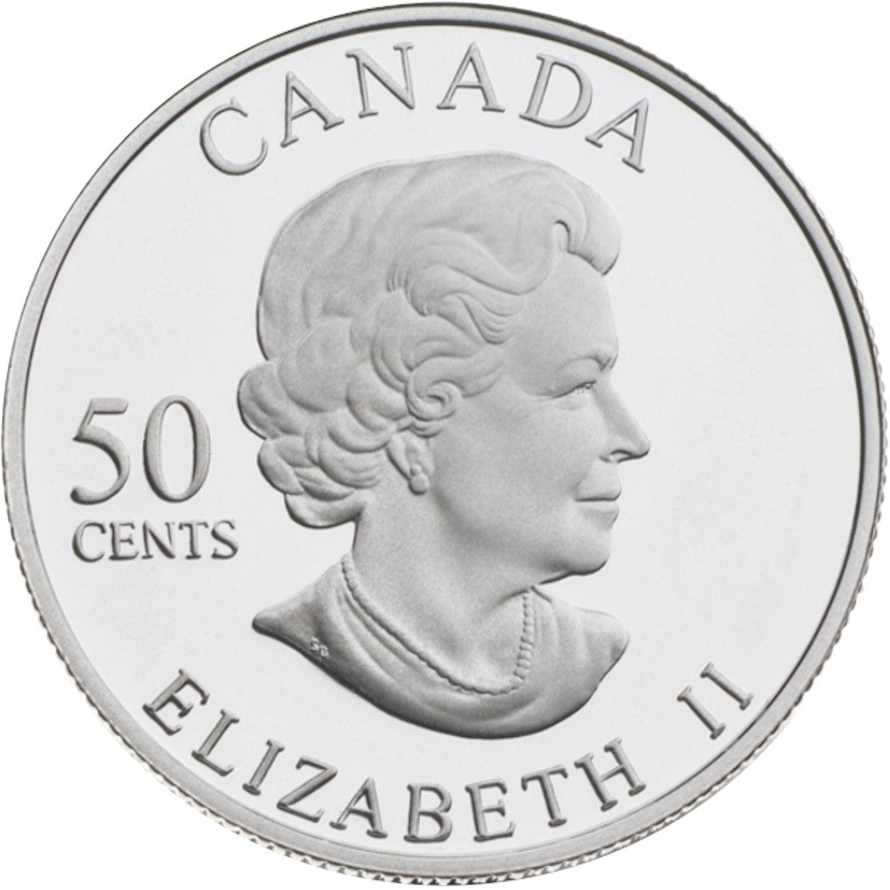 2005 Canada 50-cent Butterfly - Great Spangled Fritillary Sterling Silver