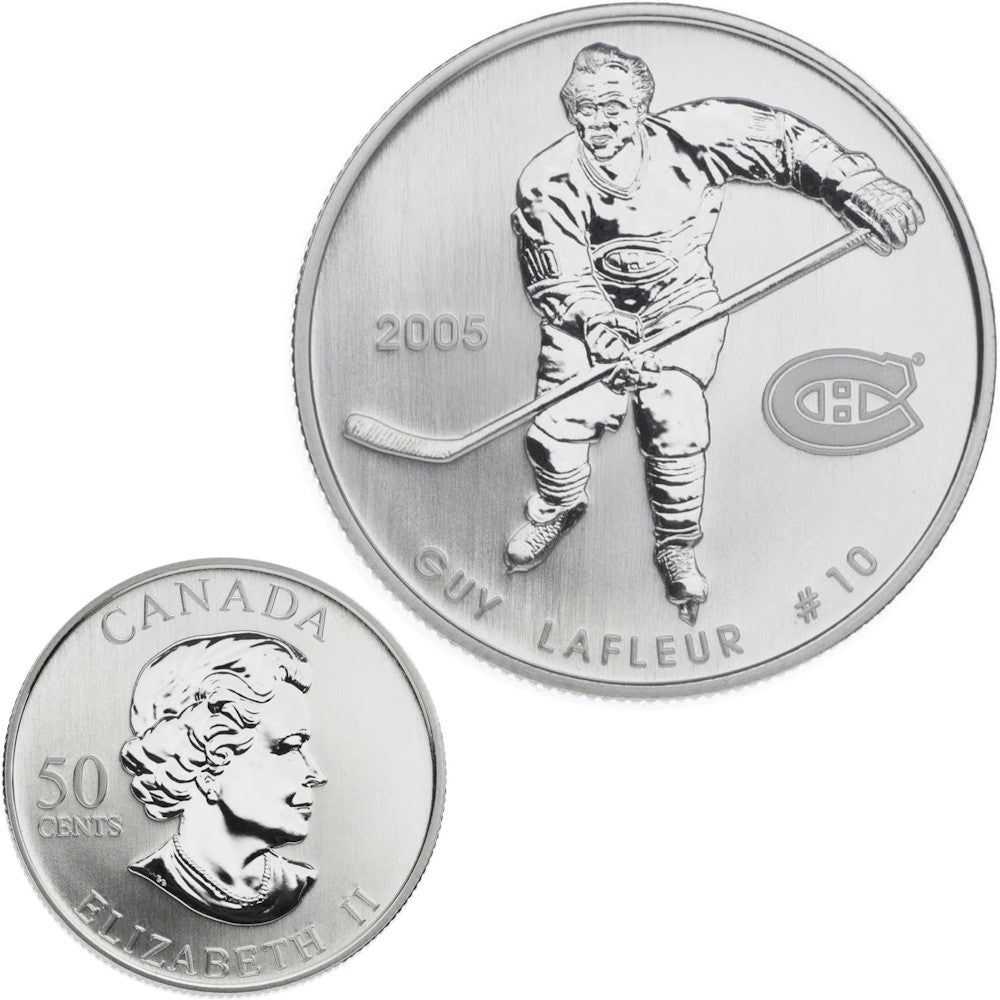 2005 Canada 50-cent Montreal Canadiens Hockey Legends Four-coin Set