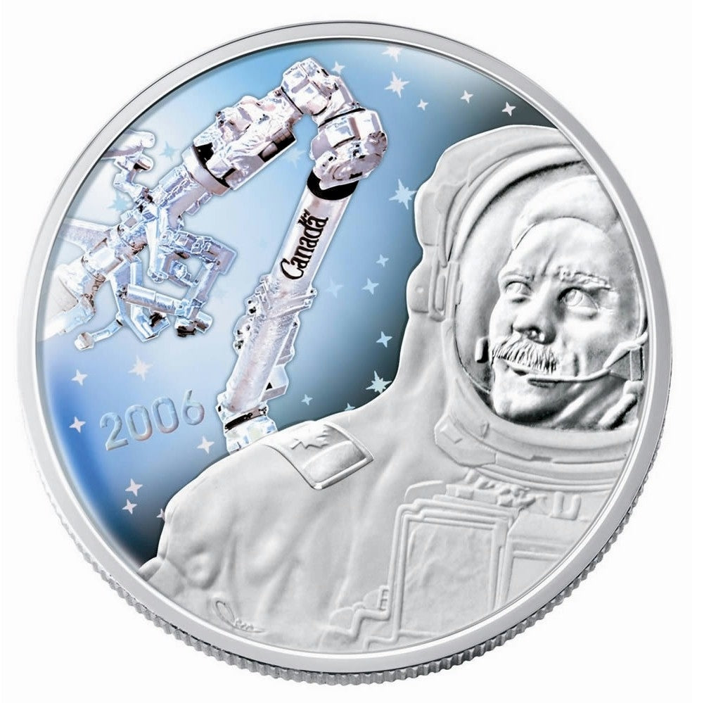 2006 $30 Canadian Achievements - Canadarm & Col Hadfield Sterling Silver