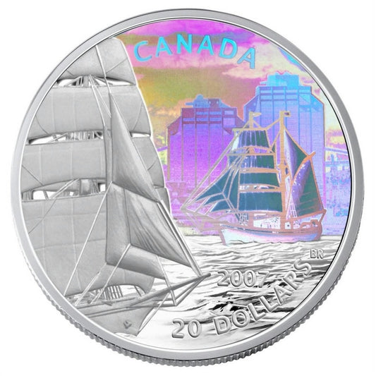2007 Canada $20 Tall Ships - Brigantine Fine Silver (No Tax)