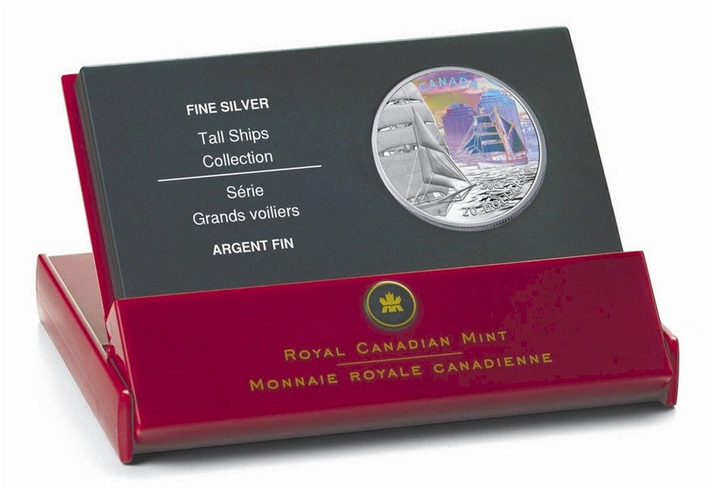 2007 Canada $20 Tall Ships - Brigantine Fine Silver (No Tax)