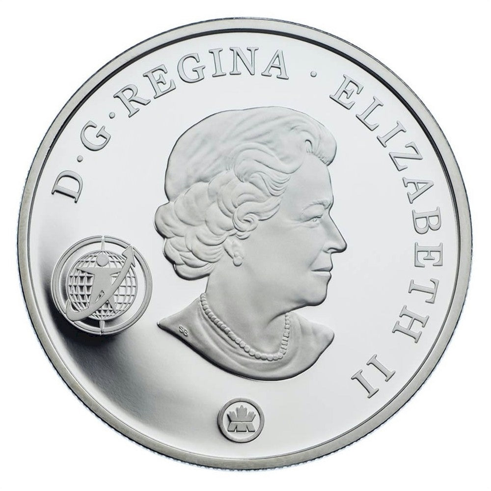 2007 Canada $20 International Polar Year Sterling Silver Plasma Coin
