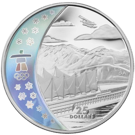 2008 Canada $25 Home of the 2010 Olympic Winter Games Sterling Silver
