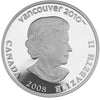 2008 Canada $25 Bobsleigh Olympic Sterling Silver Hologram