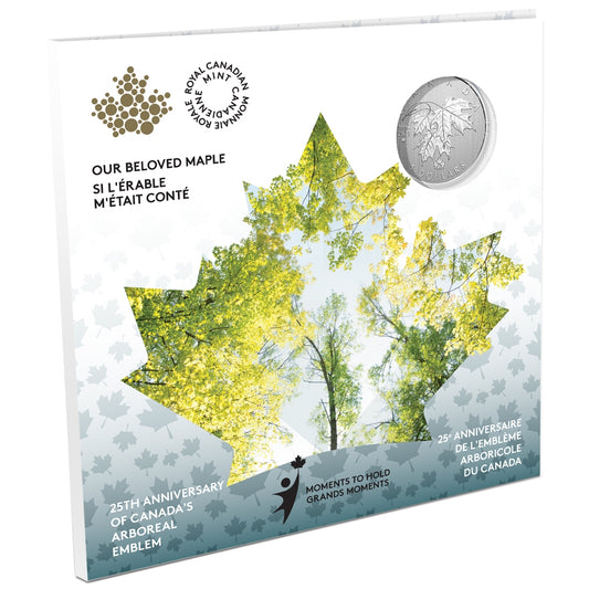 2021 $5 Moments to Hold - 25th Anniversary of Canada's Arboreal Emblem Silver (No Tax)