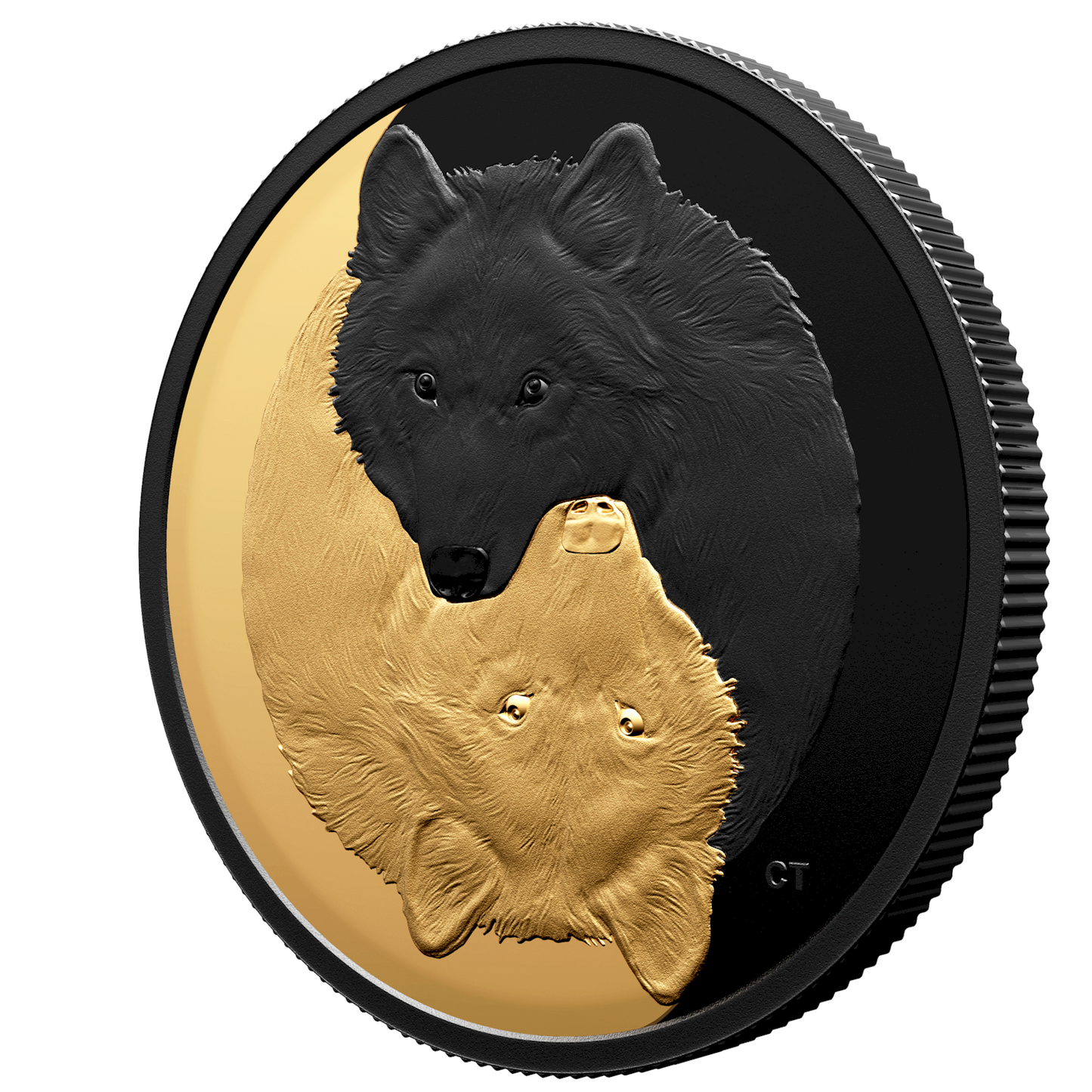 2021 Canada $20 Black and Gold: The Grey Wolf Fine Silver (No Tax)