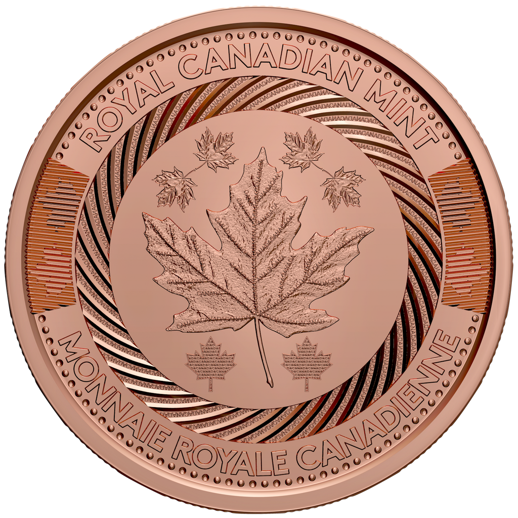 (2021) Canada Copper Token 5 from 2021 R&D Security Test Token Set