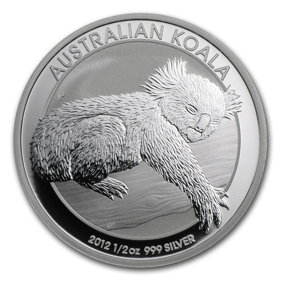 2012 Australia 50-cent Koala 1/2oz .999 Silver Coin (No Tax) Flaws