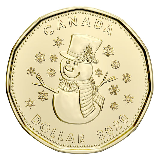 2020 Christmas Canada Dollar Brilliant Uncirculated (MS-63)
