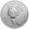 2021 Canada $100 Wolf Sketch by Robert Bateman 10oz. Fine Silver (No Tax)