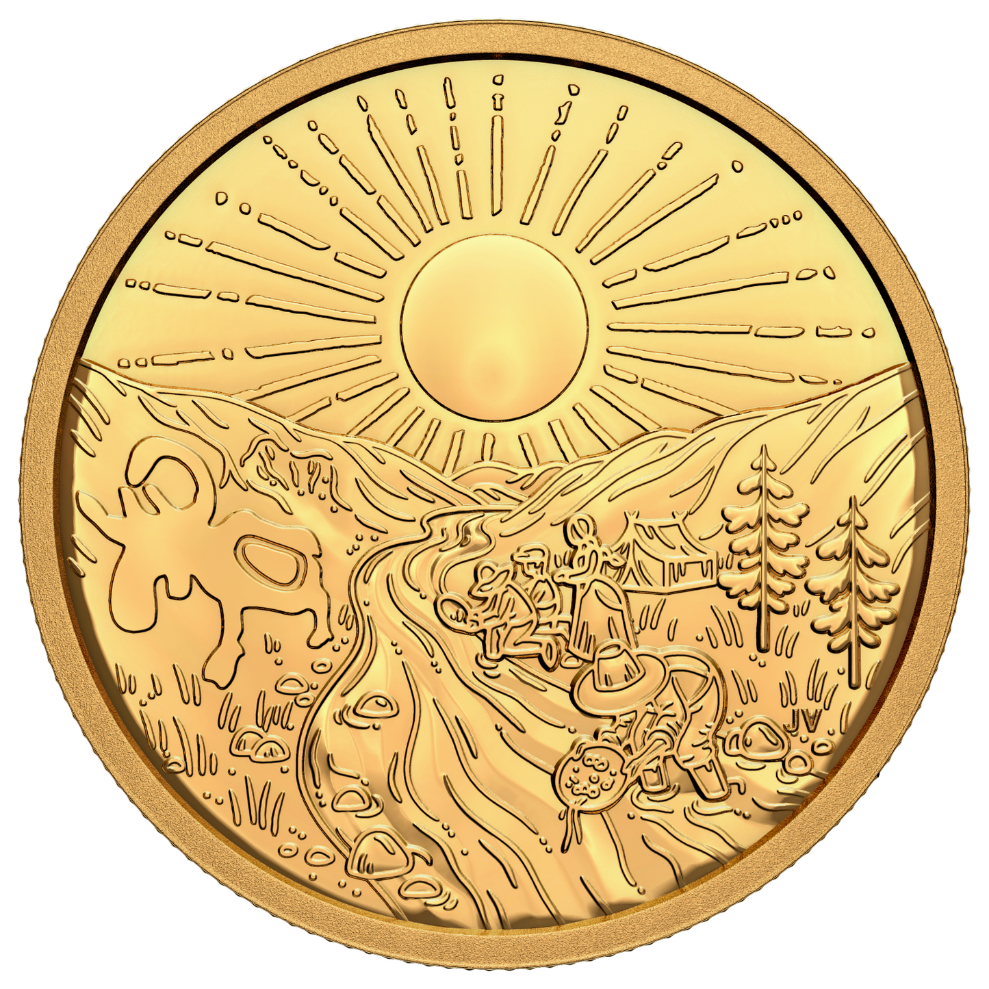 2021 Canada $200 125th Anniversary of the Klondike Gold Rush Pure Gold (No Tax)