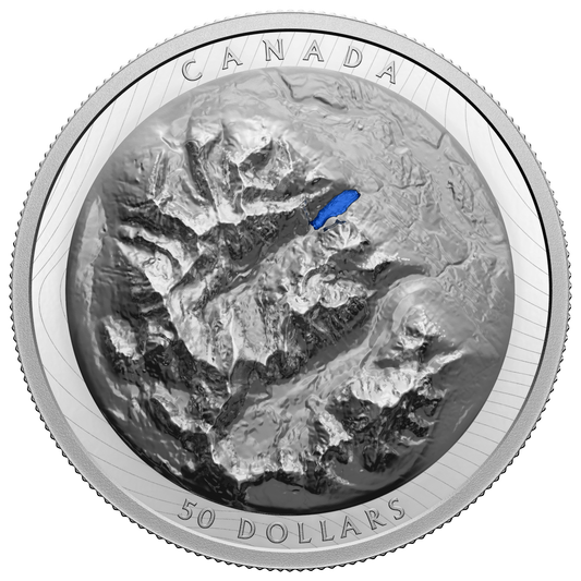 2021 Canada $50 Lake Louise Extraordinarily High Relief Fine Silver (No Tax)