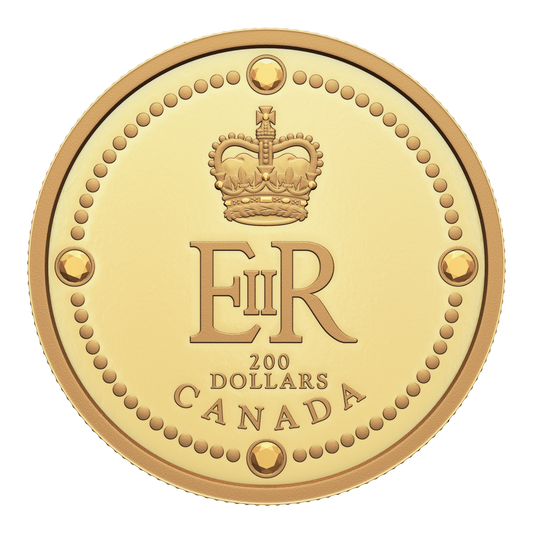 2022 Canada $200 Queen Elizabeth II's Royal Cypher Pure Gold (No Tax)