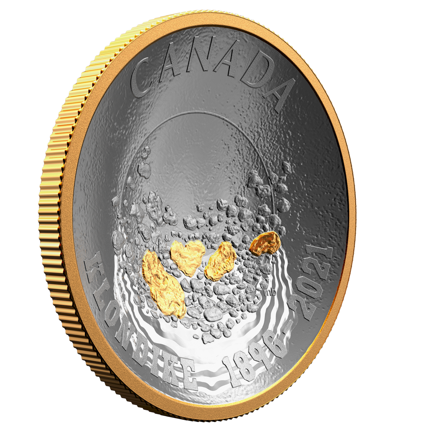 2021 Canada $25 125th Anniversary of the Klondike Gold Rush: Panning for Gold (No Tax)
