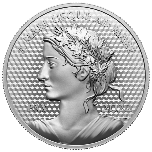 2022 Canada $50 Peace Dollar Ultra High Relief 5oz. Fine Silver Coin (No Tax)