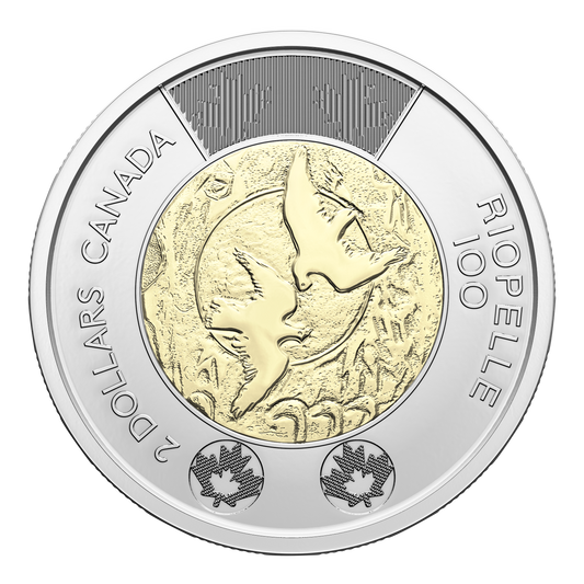2023 Canada $2 Uncoloured 100th Ann. Jean Paul Riopelle Brilliant Uncirculated (MS-63)