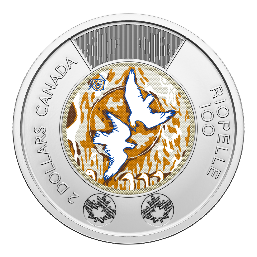 2023 Canada $2 Coloured 100th Ann. Jean Paul Riopelle Brilliant Uncirculated (MS-63)