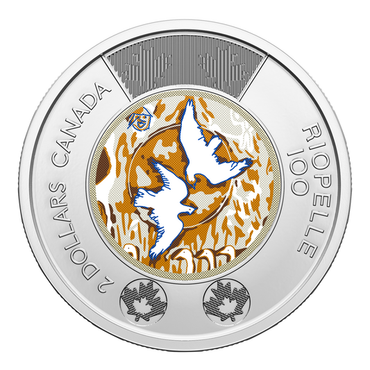 2023 Canada $2 Coloured 100th Ann. Jean Paul Riopelle Brilliant Uncirculated (MS-63)