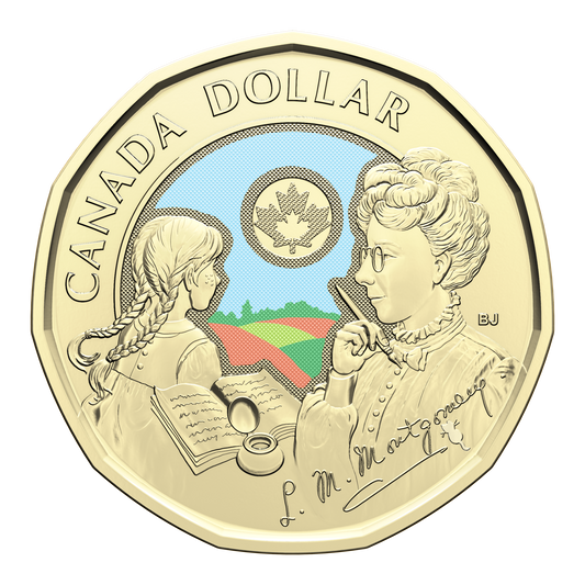 2024 Canada $1 Coloured L.M. Montgomery Brilliant Uncirculated (MS-63)
