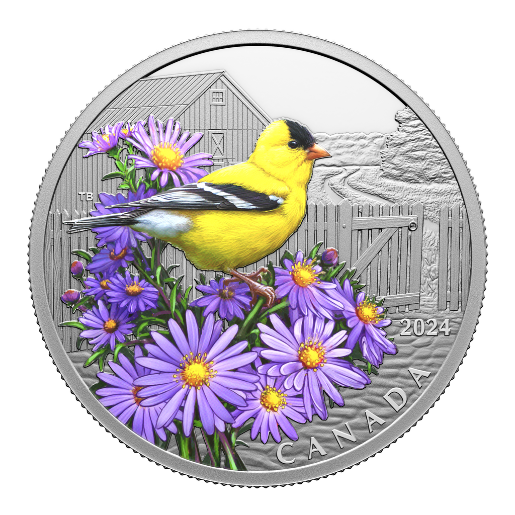 2024 Canada $20 Colourful Birds: American Goldfinch Fine Silver (No Tax)