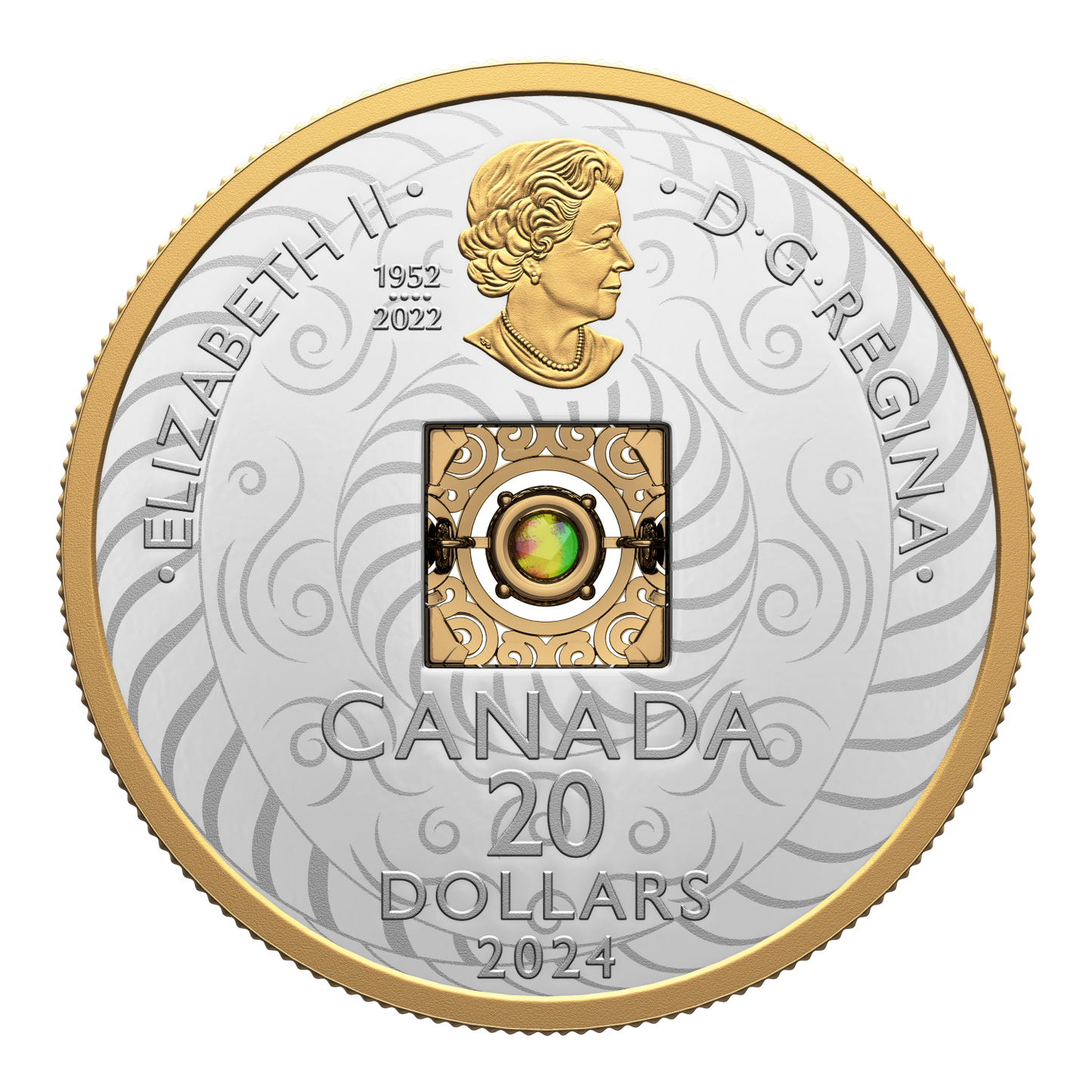 2024 Canada $20 Dancing Ammolite: Elements of Nature - Air Fine Silver