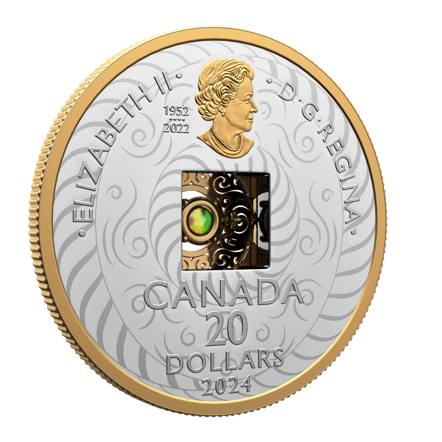 2024 Canada $20 Dancing Ammolite: Elements of Nature - Air Fine Silver