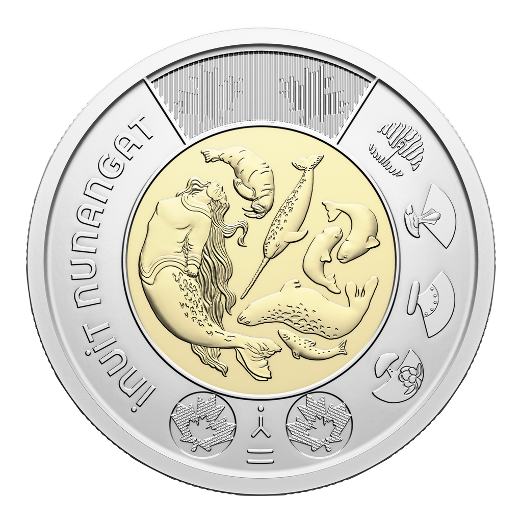 2024 Canada $2 Uncoloured Celebrating Inuit Nunangat Brilliant Uncirculated (MS-63)
