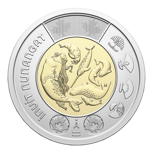 2024 Canada $2 Uncoloured Celebrating Inuit Nunangat Brilliant Uncirculated (MS-63)