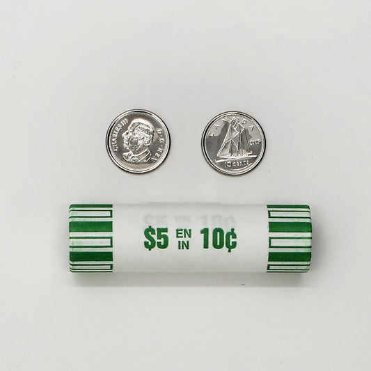 2025 Canada 10-cent Original Roll of 50pcs