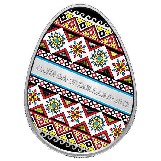 2022 Canada $20 Pysanka Fine Silver Coin (No Tax)