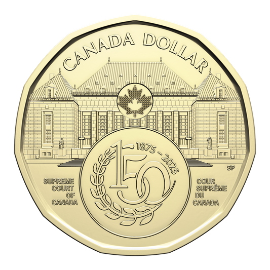 2025 Uncoloured Supreme Court of Canada Dollar Brilliant Uncirculated (MS-63)