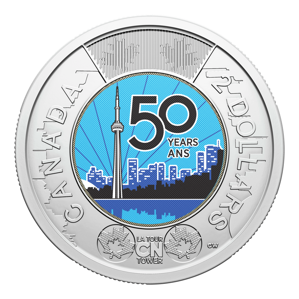 2026 Coloured CN Tower Canada Two Dollar Brilliant Uncirculated (MS63)