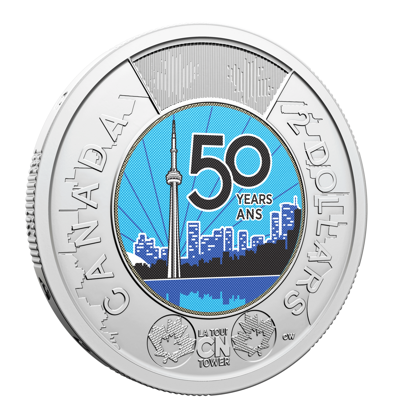 2026 Coloured CN Tower Canada Two Dollar Brilliant Uncirculated (MS63)