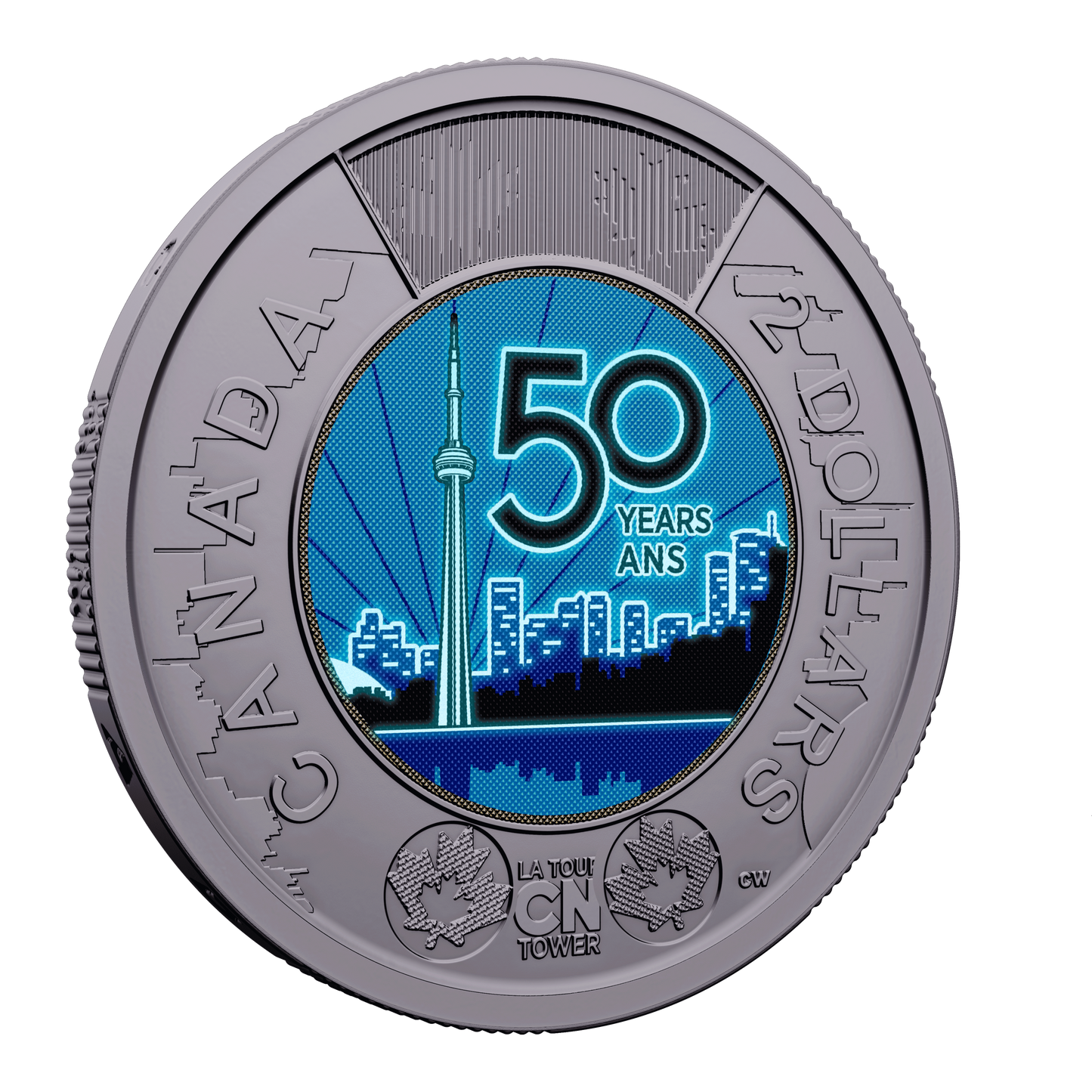2026 Coloured CN Tower Canada Two Dollar Brilliant Uncirculated (MS63)