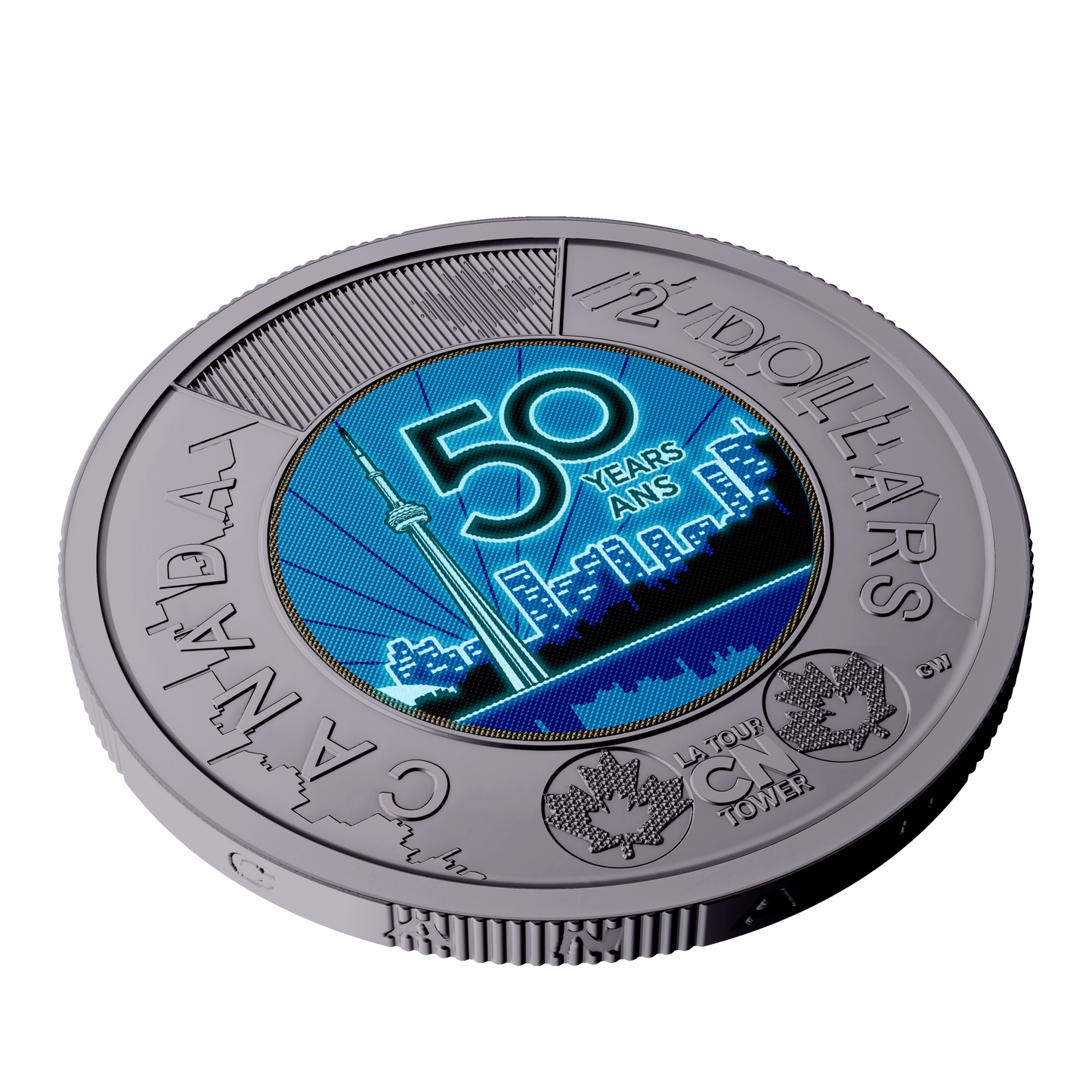 2026 Coloured CN Tower Canada Two Dollar Brilliant Uncirculated (MS63)