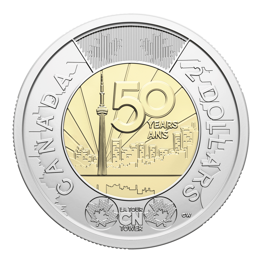 2026 Uncoloured CN Tower Canada Two Dollar Brilliant Uncirculated (MS63)