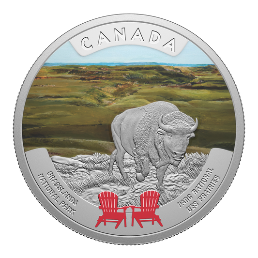 2026 $20 Canada's National Parks: Grasslands National Park Fine Silver (No Tax)