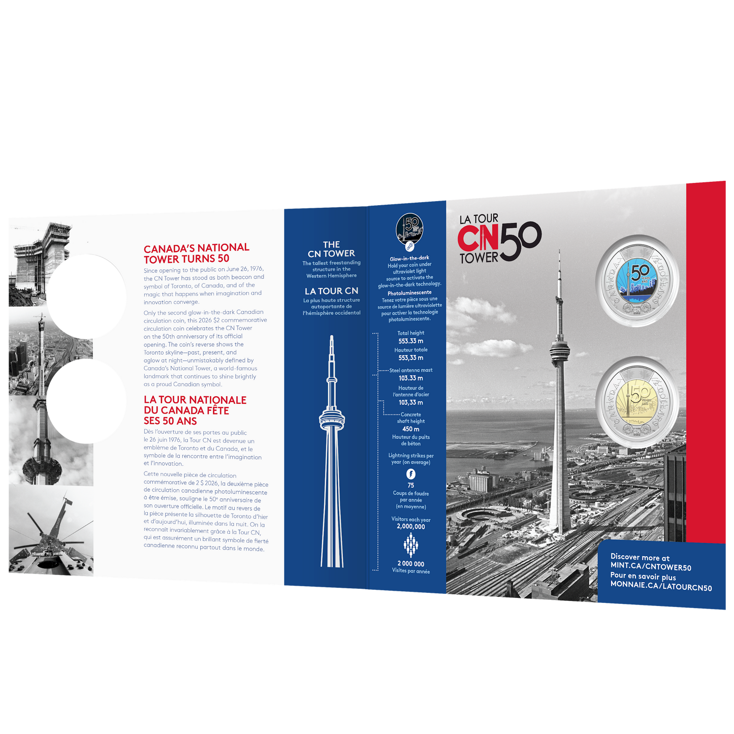 2026 Canada 50th Anniversary of the CN Tower Commemorative Collector Keepsake Card