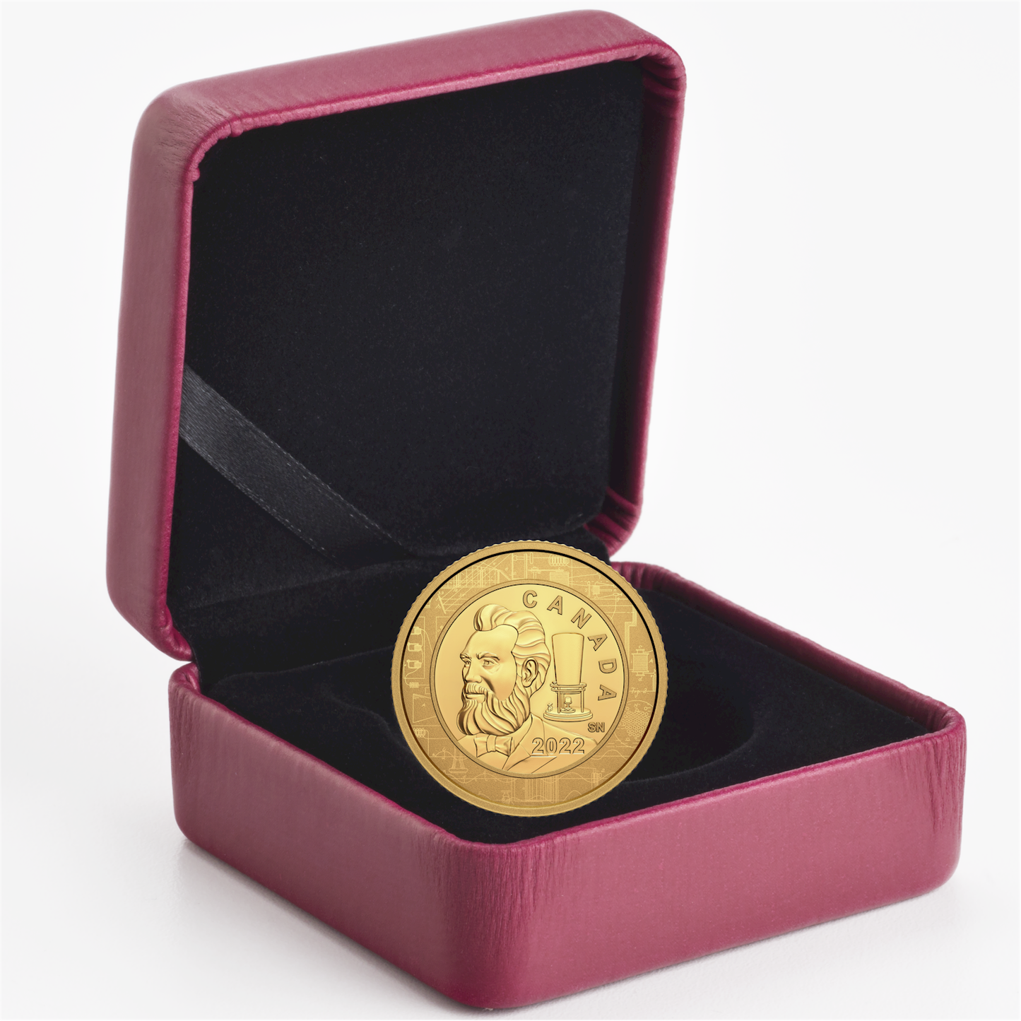 2022 Canada $100 Great Inventor - Alexander Graham Bell 1/4oz Pure Gold (No Tax)